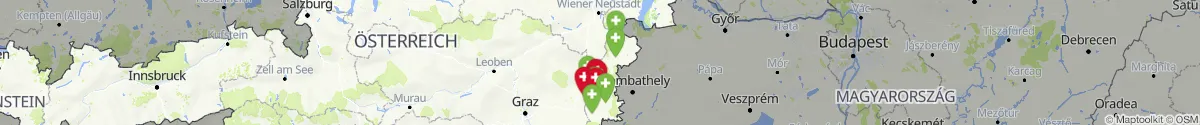 Kartenansicht für Apotheken-Notdienste in der Nähe von Grafenschachen (Oberwart, Burgenland)